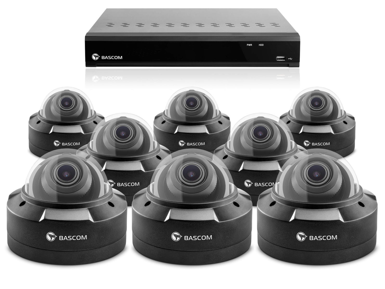 Système sans fil à 8 dômes PLUS - Bascom